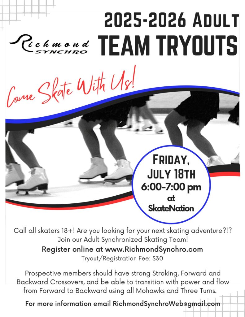 Richmond synchro tryout flyer