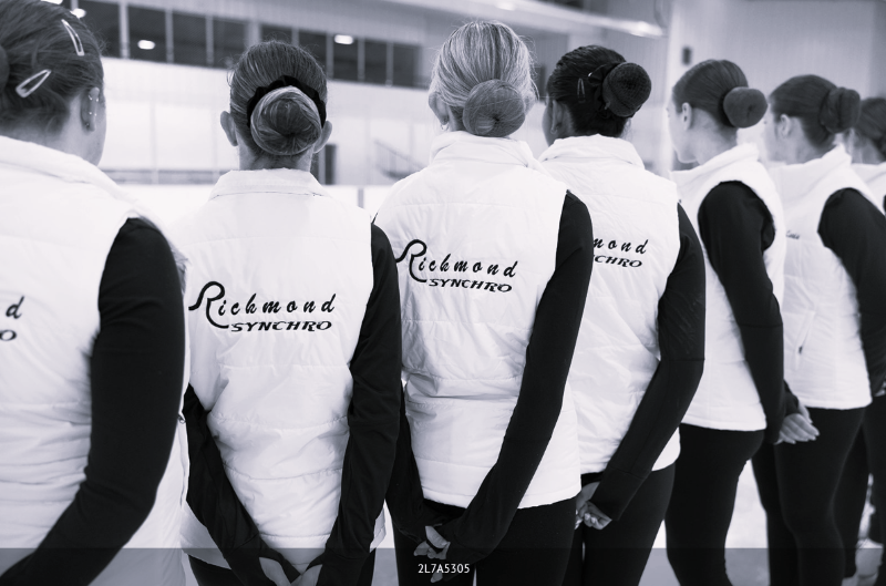 synchro skates in jackets